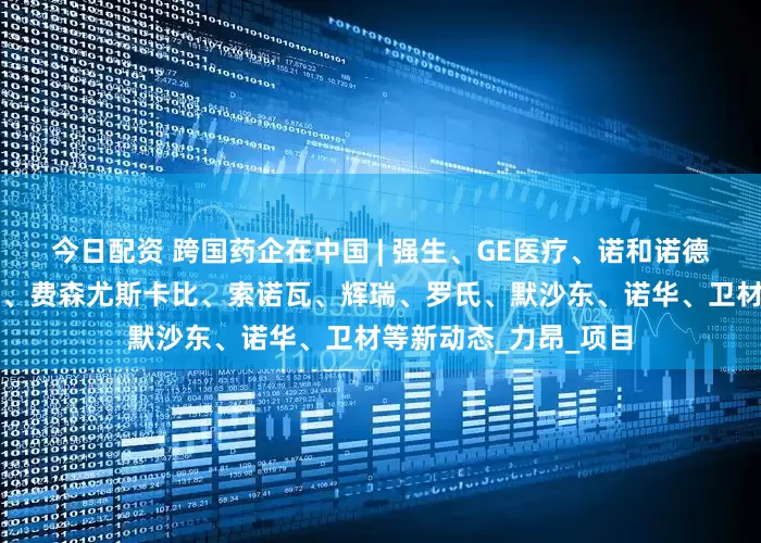 今日配资 跨国药企在中国 | 强生、GE医疗、诺和诺德、赢创、西门子医疗、费森尤斯卡比、索诺瓦、辉瑞、罗氏、默沙东、诺华、卫材等新动态_力昂_项目